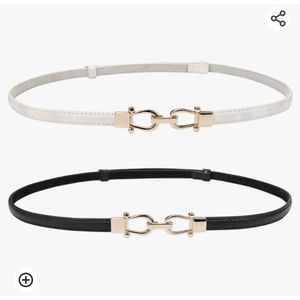  Leather Skinny Women Belt Thin Waist Belt